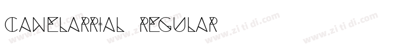 canelarrial regular字体转换